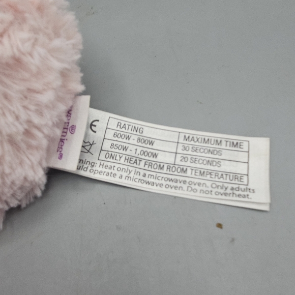 Warmies by Intelex Pink Elephant Microwavable Lavender Scented Baby Plush 6" - Picture 8 of 9